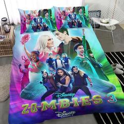 Disney Zombies 3  Bedding Set Gift For Your Girlfriend Boyfriend Gift For Love Gift For Friend Best Valentine Present Holiday Gift