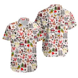 Disneyland Merry Christmas Hawaiian Shirt Gift For Your Girlfriend Boyfriend Gift For Love Gift For Friend Best Valentine Present Holiday Gift