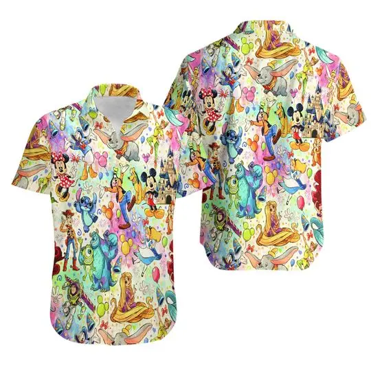 Disney's Hawaiian Shirt Gift For Your Girlfriend Boyfriend Gift For Love Gift For Friend Best Valentine Present Holiday Gift
