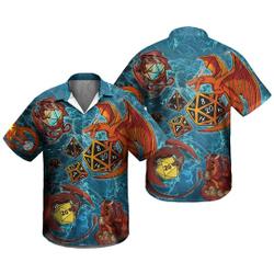 DnD Dice Hawaiian Shirt Gift For Your Girlfriend Boyfriend Gift For Love Gift For Friend Best Valentine Present Holiday Gift