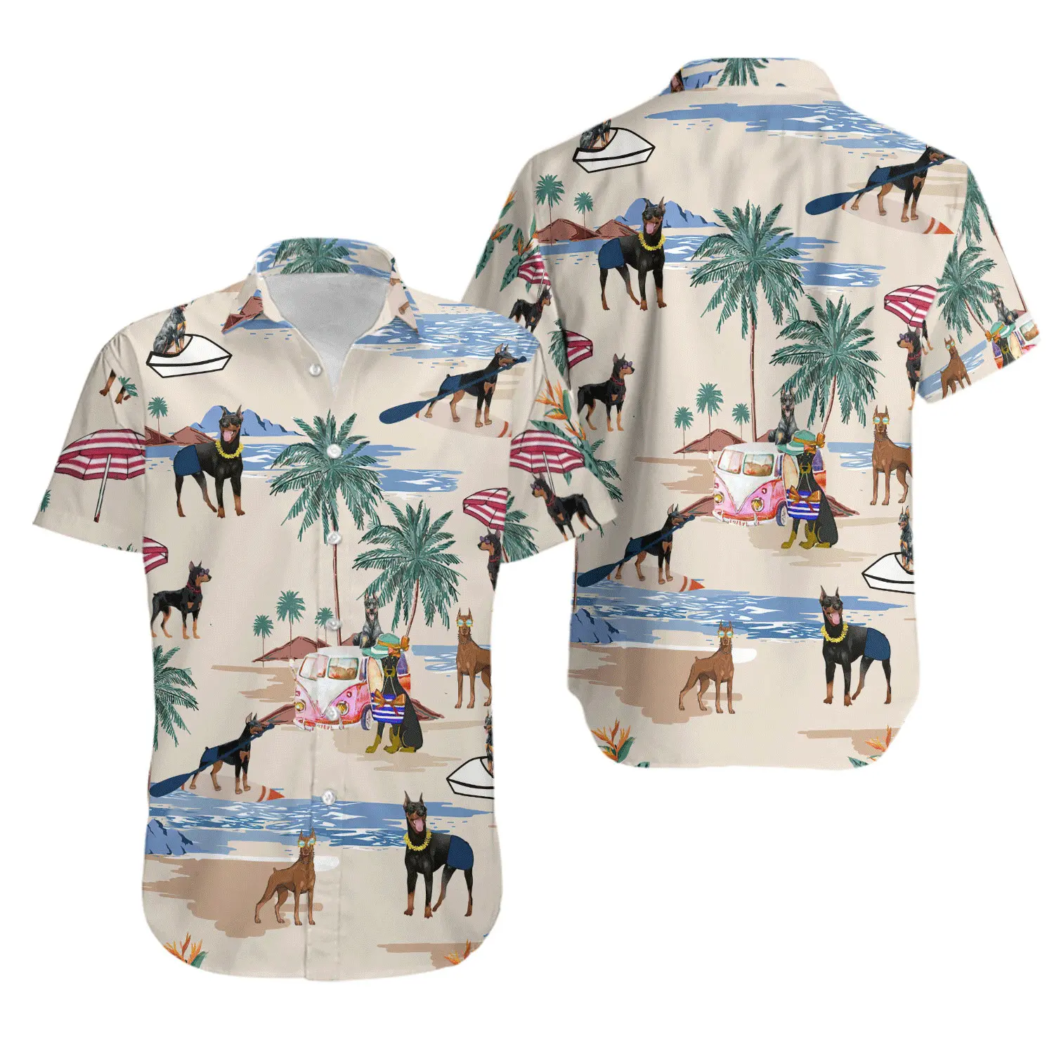 Doberman Pinscher Hawaiian Shirt Gift For Your Girlfriend Boyfriend Gift For Love Gift For Friend Best Valentine Present Holiday Gift