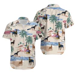 Doberman Pinscher Hawaiian Shirt Gift For Your Girlfriend Boyfriend Gift For Love Gift For Friend Best Valentine Present Holiday Gift