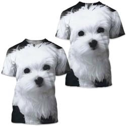 Dog 3D printing T-shirt short-sleeved XXS-6XL polyester material Meaningful Gift For Family Gift For Boyfriend Valentine Gift
