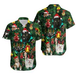 Christmas Cats Hawaiian Shirt Gift For Your Girlfriend Boyfriend Gift For Love Gift For Friend Best Valentine Present Holiday Gift