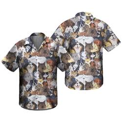 Dogs Hawaiian Shirts  ,Summer Shirts Gift For Your Girlfriend Boyfriend Gift For Love Gift For Friend Best Valentine Present Holiday Gift