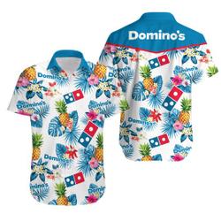 Domino's pineapple kitchen Tropical Flower Aloha Hawaiian Shirt Gift For Your Girlfriend Boyfriend Gift For Love Gift For Friend Best Valentine Present Holiday Gift