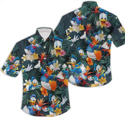Donald Duck Tropical Hawaiian shirt, Donald Duck Hawaiian shirt Gift For Your Girlfriend Boyfriend Gift For Love Gift For Friend Best Valentine Present Holiday Gift