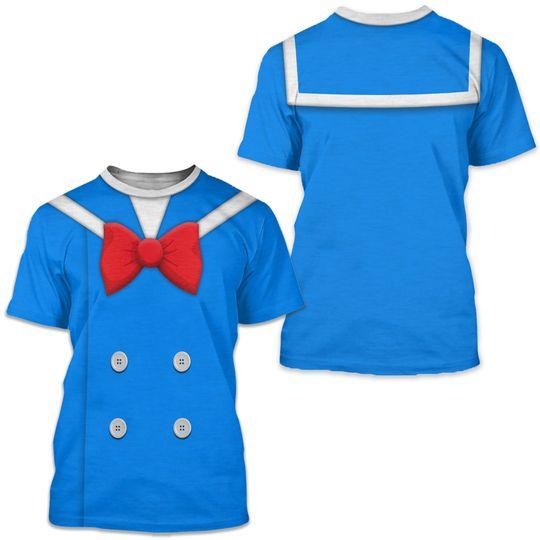 Donald Duck Unisex Shirt - Disney Costume - Mickey Mouse's Friend - Halloween Cosplay Meaningful Gift For Family Gift For Boyfriend Valentine Gift