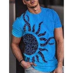 Men Street Style Sun 3D Print Tee T-shirt Fit Workout Casual Shirt Meaningful Gift For Family Gift For Boyfriend Valentine Gift