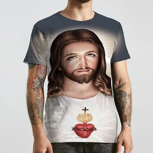 Men Unisex Tee 3D Print Graphic Prints Human Tops Basic T-shirt Meaningful Gift For Family Gift For Boyfriend Valentine Gift