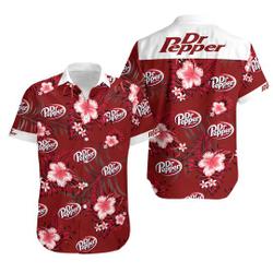 Dr Pepper Hawaiian Shirts, Dr Pepper Hawaii Shirt Gift For Your Girlfriend Boyfriend Gift For Love Gift For Friend Best Valentine Present Holiday Gift