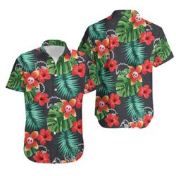 Dracula Hotel Transylvania Hawaiian Shirt, Flamingo 3d hawaii shirt Gift For Your Girlfriend Boyfriend Gift For Love Gift For Friend Best Valentine Present Holiday Gift