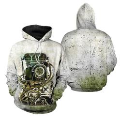 Drag Racing Unisex 3D Hoodie All Over Printed