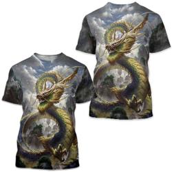 Dragon Graphic Prints 3D T-shirt Casual For Men Unisex Meaningful Gift For Family Gift For Boyfriend Valentine Gift