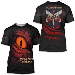 Dragon's Dogma Video Game 3D All Over Printed T-shirt Meaningful Gift For Family Gift For Boyfriend Valentine Gift