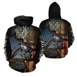 Duck Hunting 3D All Over Print Pullover Hoodie