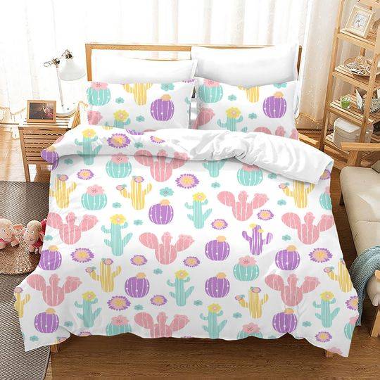 Cactus Bedding Set Gift For Your Girlfriend Boyfriend Gift For Love Gift For Friend Best Valentine Present Holiday Gift