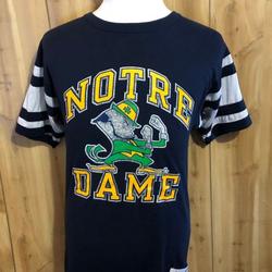 Vintage University of Notre Dame Champion Sports College Apparel 1980s tee tshirt Meaningful Gift For Family Gift For Boyfriend Valentine Gift