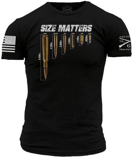 Grunt Style Size Matters T-Shirt Meaningful Gift For Family Gift For Boyfriend Valentine Gift