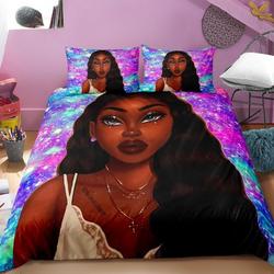 Little Black Girl Bedding Sets Twin, Black Magic GirlGift For Your Girlfriend Boyfriend Gift For Love Gift For Friend Best Valentine Present Holiday Gift