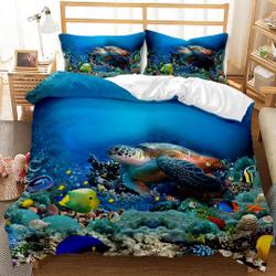 Turtle Bedding Sea Blue Bedding SetsGift For Your Girlfriend Boyfriend Gift For Love Gift For Friend Best Valentine Present Holiday Gift