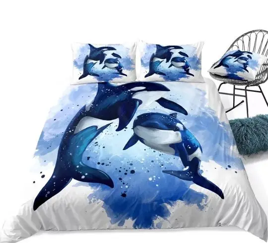 Whale Bedding Set Gift For Your Girlfriend Boyfriend Gift For Love Gift For Friend Best Valentine Present Holiday Gift