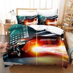 Multicolor Sports Car Speed Road Race Extreme Sports Automotive  Bedding Set Gift For Your Girlfriend Boyfriend Gift For Love Gift For Friend Best Valentine Present Holiday Gift