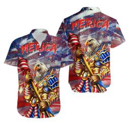 Eagle Merica Independence Day Hawaiian Shirt Gift For Your Girlfriend Boyfriend Gift For Love Gift For Friend Best Valentine Present Holiday Gift