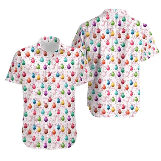 Easter Hawaiian Shirt Easter Bunny Printed Classic Hawaiian Shirt Gift For Your Girlfriend Boyfriend Gift For Love Gift For Friend Best Valentine Present Holiday Gift
