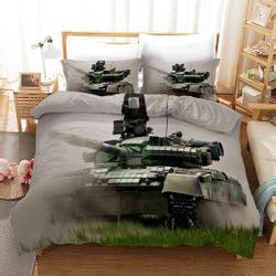 3D Armored Tank  Bedding Set Gift For Your Girlfriend Boyfriend Gift For Love Gift For Friend Best Valentine Present Holiday Gift