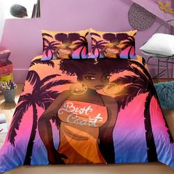 African Black Girl Bedding Set Gift For Your Girlfriend Boyfriend Gift For Love Gift For Friend Best Valentine Present Holiday Gift