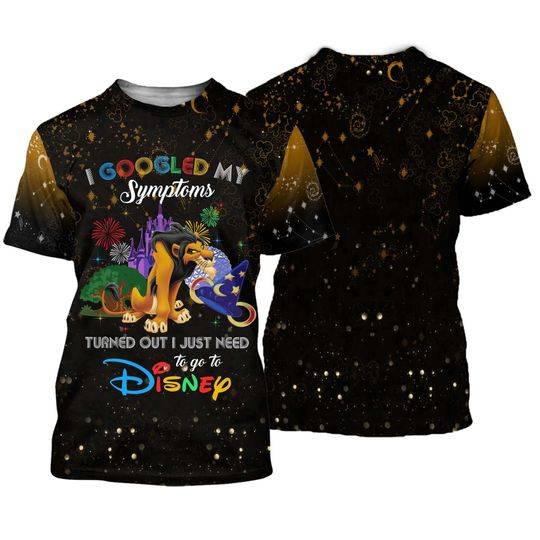 Scar Lion King Quotes Orange Black Pattern Disney Cartoon Outfit Unisex Casual T-shirts Meaningful Gift For Family Gift For Boyfriend Valentine Gift
