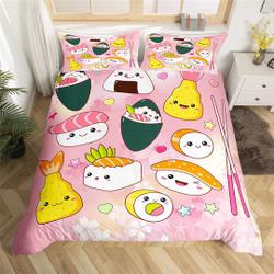 Sushi Pattern Bedding SetsGift For Your Girlfriend Boyfriend Gift For Love Gift For Friend Best Valentine Present Holiday Gift