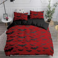 Bat prints halloween Bedding Set Gift For Your Girlfriend Boyfriend Gift For Love Gift For Friend Best Valentine Present Holiday Gift