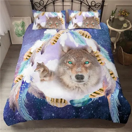 Wolf Bedding SetsGift For Your Girlfriend Boyfriend Gift For Love Gift For Friend Best Valentine Present Holiday Gift