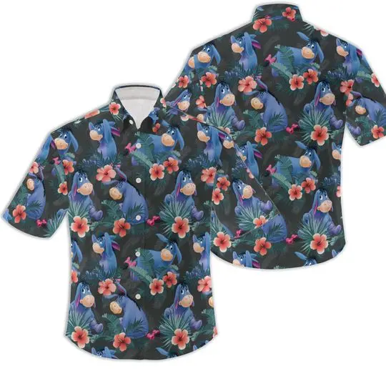 Eeyore disney hawaiian shirt Gift For Your Girlfriend Boyfriend Gift For Love Gift For Friend Best Valentine Present Holiday Gift