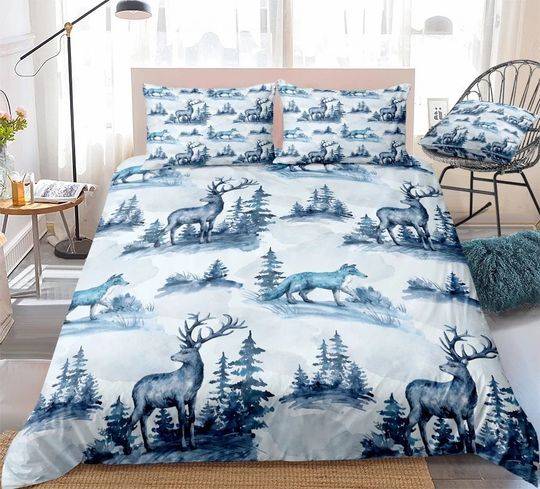 Deer Bedding Set Gift For Your Girlfriend Boyfriend Gift For Love Gift For Friend Best Valentine Present Holiday Gift