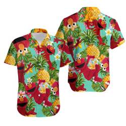 Elmo Muppets Tropical Hawaiian Shirt Gift For Your Girlfriend Boyfriend Gift For Love Gift For Friend Best Valentine Present Holiday Gift