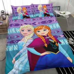 Elsa and Anna Princess Frozen Kids Bedding Set Gift For Your Girlfriend Boyfriend Gift For Love Gift For Friend Best Valentine Present Holiday Gift