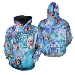 Elsa Anna Frozen Castle | Disney 3D Hoodie