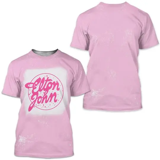 Elton John Bleached 3D T shirt Meaningful Gift For Family Gift For Boyfriend Valentine Gift