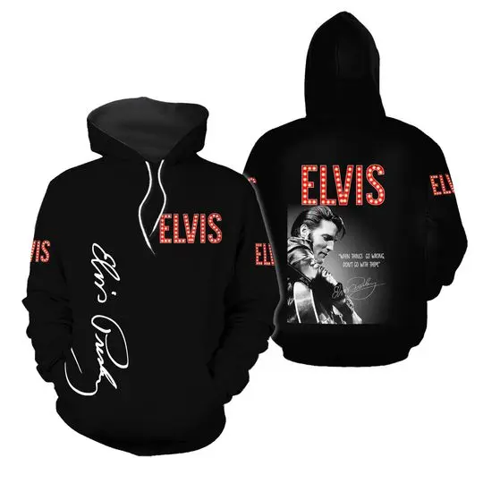 Elvis Presley Christmas 3D Hoodie
