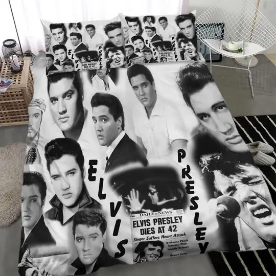 Elvis Presley Bedding Set Gift For Your Girlfriend Boyfriend Gift For Love Gift For Friend Best Valentine Present Holiday Gift