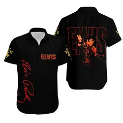 Elvis Presley Button Hawaii Shirt Gift For Your Girlfriend Boyfriend Gift For Love Gift For Friend Best Valentine Present Holiday Gift