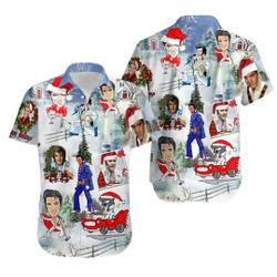 Elvis Presley Hawaiian Shirt Christmas Gift For Rock And Roll Lovers Gift For Your Girlfriend Boyfriend Gift For Love Gift For Friend Best Valentine Present Holiday Gift