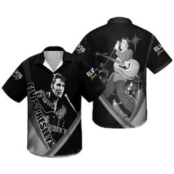 Elvis Presley Hawaiian Shirt, Long Live The King Elvis Presley Unisex Hawaiian Shirt Gift For Your Girlfriend Boyfriend Gift For Love Gift For Friend Best Valentine Present Holiday Gift