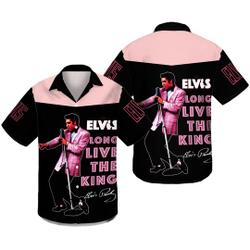 Elvis Presley Button Hawaii Shirt Gift For Your Girlfriend Boyfriend Gift For Love Gift For Friend Best Valentine Present Holiday Gift