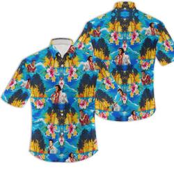 Elvis Presley King Of Rock And Roll Tropical Hawaiian Shirt Gift For Your Girlfriend Boyfriend Gift For Love Gift For Friend Best Valentine Present Holiday Gift