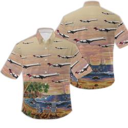 Endeavor Air CRJ-900 Hawaiian Shirt Gift For Your Girlfriend Boyfriend Gift For Love Gift For Friend Best Valentine Present Holiday Gift