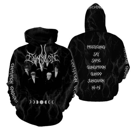 Enhypen Kpop World Tour Fate 2023 3D Hoodie